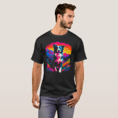 Border Collie Dog Artist T-shirt (Voorkant volledig)