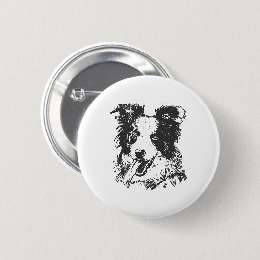 Border Collie Dog - Aussie Lover Ronde Button 5,7 Cm (Voorkant /achterkant)