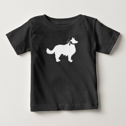 Border Collie Dog Baby shower Puppy Grey (Voorkant)