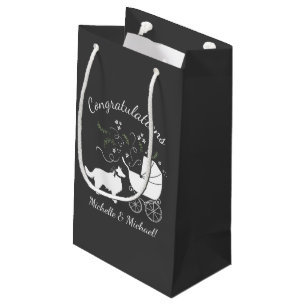 Border Collie Dog Baby shower Puppy Grey Klein Cadeauzakje