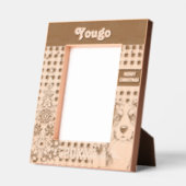 Border Collie dog - Border Reindeer Gegraveerde Lijstjes (Links)