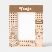 Border Collie dog - Border Reindeer Gegraveerde Lijstjes (Voorkant)