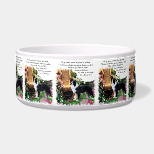 Border Collie Dog Bowl Voerbakje