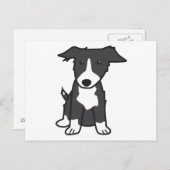 Border Collie Dog Cartoon Briefkaart (Voorkant / Achterkant)