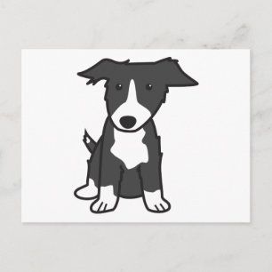 Border Collie Dog Cartoon Briefkaart