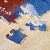 Border Collie Dog Christmas Snow Agility Fun Legpuzzel (Zijkant)