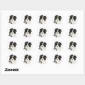 Border Collie - Dog Collectie Ronde Sticker (Vel)