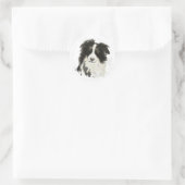 Border Collie - Dog Collectie Ronde Sticker (Tas)
