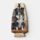 Border Collie Dog Country Western Red Barn Flesjeskoeler (Achterkant)