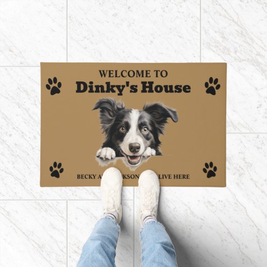 Border Collie Dog Deurmat (Binnen)