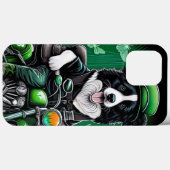 Border Collie Dog Driving Bike St. Patrick's Day Case-Mate iPhone Case (Achterkant (horizontaal))