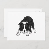 Border Collie Dog Feestdagenkaart (Voorkant / Achterkant)