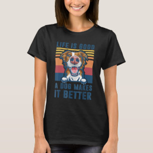 Border Collie Dog Funny Dog Dad Mannen Women T-shirt