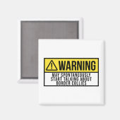 Border Collie Dog Funny Gezegde Magneet (Voorkant / Achterkant)