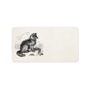 Border Collie Dog gepersonaliseerde retro honden Etiket