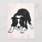 Border Collie Dog Greeting Card Briefkaart (Voorkant)