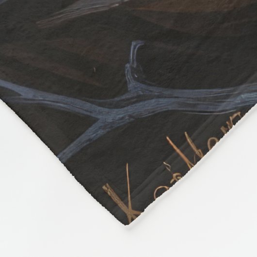 Border Collie Dog grillige Halloween schilderij Fleece Deken (Hoek)