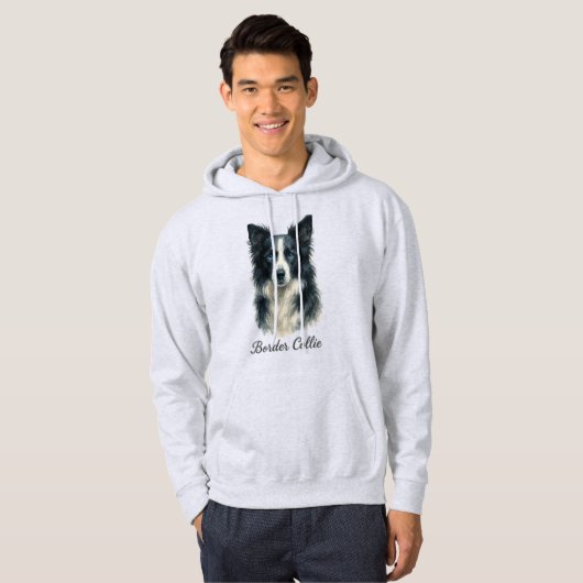 Border Collie dog Hoodie (Voorkant volledig)