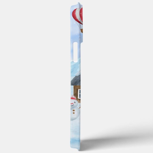 Border Collie Dog in sneeuwkerstmis Case-Mate iPhone Case (Achterkant / Rechts)