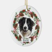 Border Collie dog Keramisch Ornament (Rechts)