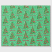 Border Collie Dog kerstboomfeestdag ster Cadeaupapier (Vlak)