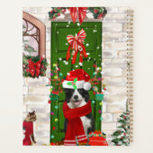 Border Collie Dog Kerstmis Planner (Achterkant)