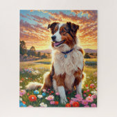Border Collie Dog Legpuzzel (Verticaal)