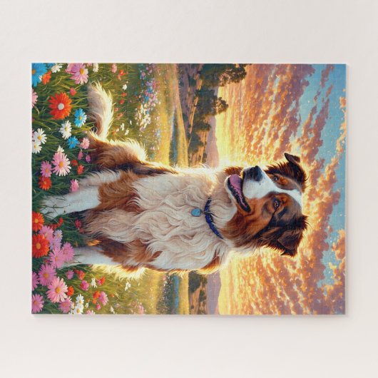 Border Collie Dog Legpuzzel (Horizontaal)