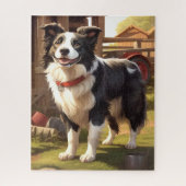 Border Collie Dog Legpuzzel (Verticaal)
