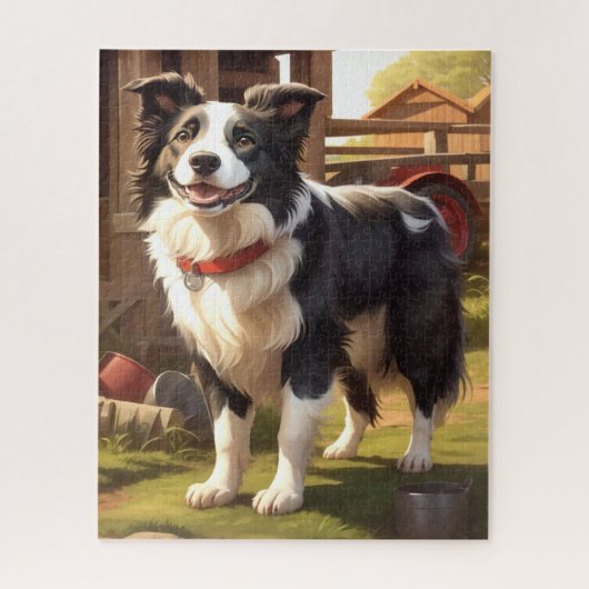 Border Collie Dog Legpuzzel (Verticaal)