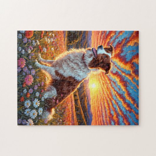 Border Collie Dog Legpuzzel (Horizontaal)
