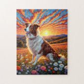 Border Collie Dog Legpuzzel (Verticaal)