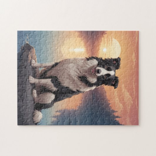 Border Collie dog Legpuzzel (Horizontaal)