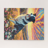 Border Collie Dog Legpuzzel (Horizontaal)