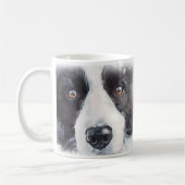 Border Collie Dog mama Koffiemok (Links)