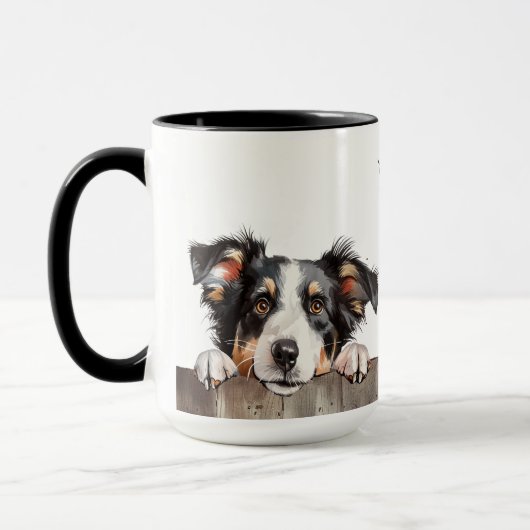 Border Collie Dog Mok (Links)