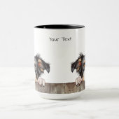 Border Collie Dog Mok (Midden)