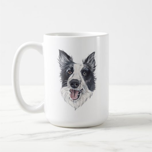 Border Collie Dog Mok | 15 oz. (Links)