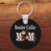 Border Collie Dog MOM Sleutelhanger (Voorkant)