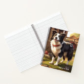 Border Collie Dog Notitieboek (Binnen)