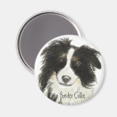 Border Collie Dog o Magneet (Voorkant / Achterkant)
