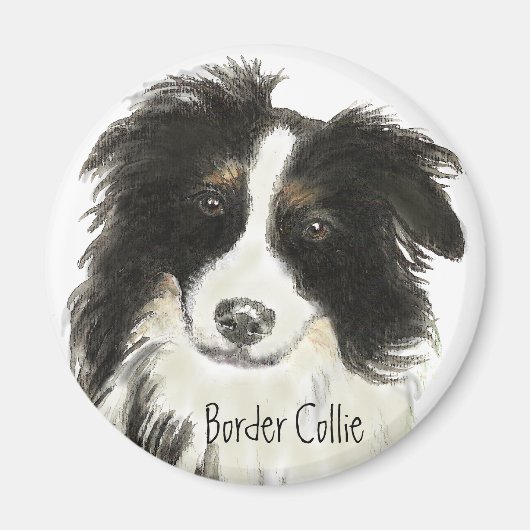 Border Collie Dog o Magneet (Voorkant)