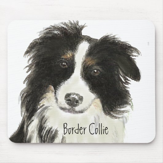 Border Collie Dog o Muismat (Voorkant)