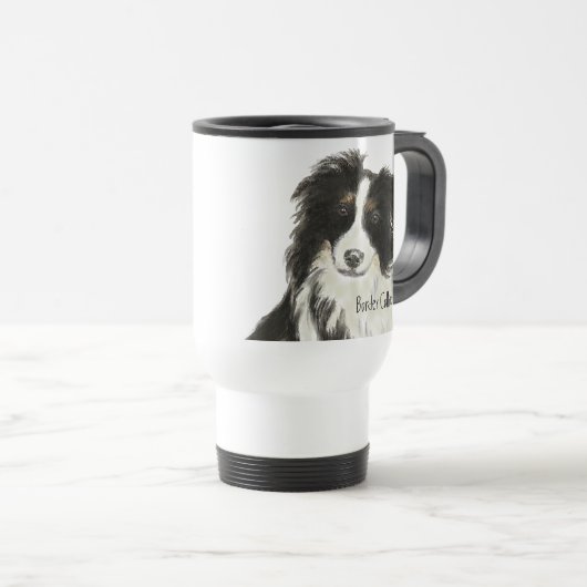 Border Collie Dog o Reisbeker (Voorkant rechts)