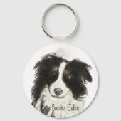 Border Collie Dog o Sleutelhanger (Voorkant)