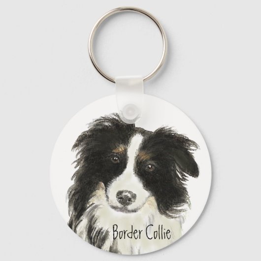 Border Collie Dog o Sleutelhanger (Voorkant)