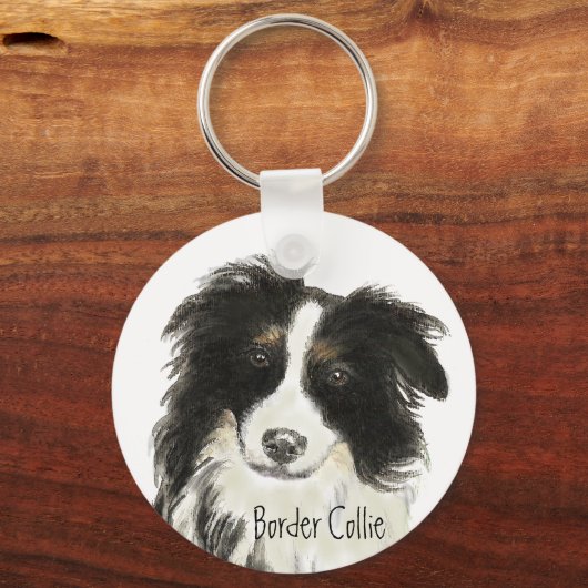 Border Collie Dog o Sleutelhanger (Voorkant)