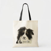 Border Collie Dog o Tote Bag (Voorkant)