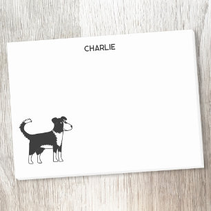 Border Collie Dog Persoonlijke naam Post-it® Notes