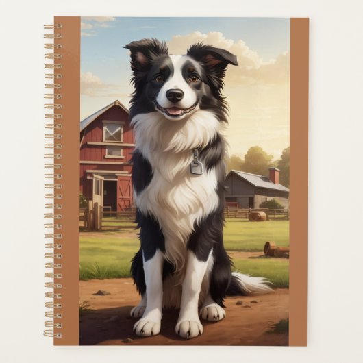 Border Collie Dog Planner (Voorkant)
